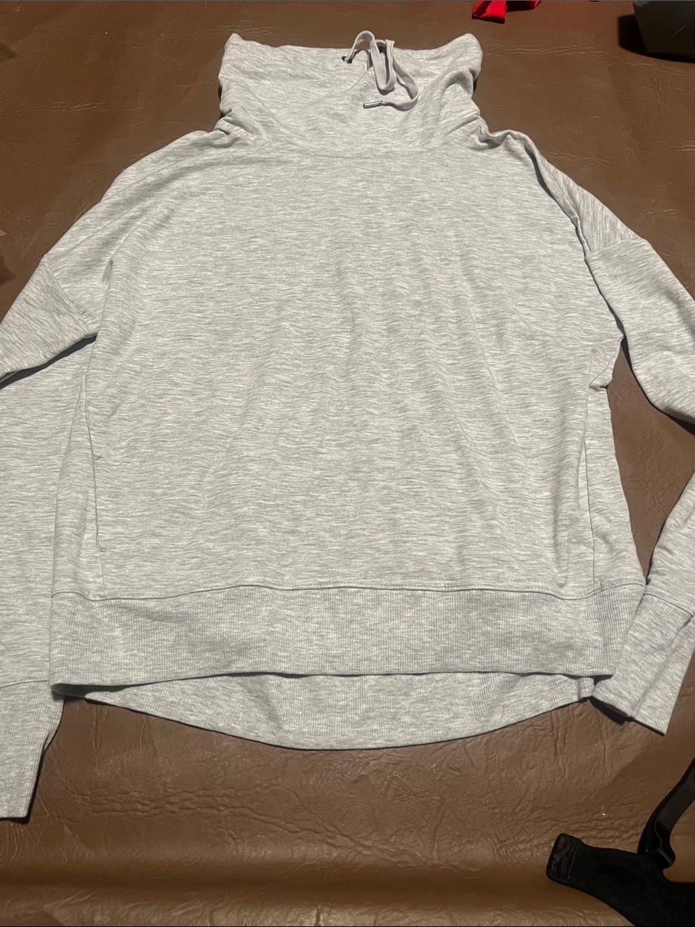 Jockey Light Gray Funnel Neck Pullover
